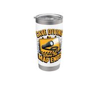 Cave Diving Where the Map Ends Scuba Diver Stainless Steel Insulated Tumbler