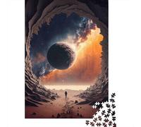 Cave Explorer 1000 Piece Jigsaw Puzzle Jigsaw Puzzle for Adults Paper Puzzle Night Sky Decor Stress Relief 52x38cm/1000pcs