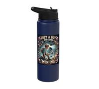 Cave Explorer's Gem Quest Youth Design Stainless Steel Insulated Water Bottle
