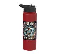 Cave Explorer's Gem Quest Youth Design Stainless Steel Insulated Water Bottle