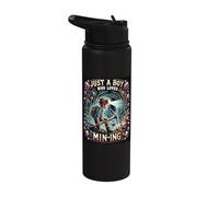 Cave Explorer's Gem Quest Youth Design Stainless Steel Insulated Water Bottle