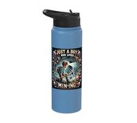 Cave Explorer's Gem Quest Youth Design Stainless Steel Insulated Water Bottle
