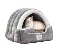 Cave for cats, soft plush nest for cats with removable cushion | cave house tent for cats, for the bedroom, outdoor, terrace, balcony, home or living room