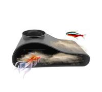 Cave for Fish Tank | Fish Hiding Spots for Tank,Rest Shrimp Shelter Tunnel Decorations Protection Reptile Enclosures for Freshwater Turtle Habitats Terrariums