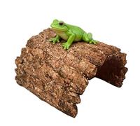 Cave for land turtles, habitat made of resin, terrace for resting for turtles, for bearded dragons and turtles and frogs, geckos, snakes, reptiles, amphibians, aquariums
