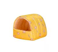 Cave Hammock Toy Bird Hammock Nest Plush Warm Bird Nest Cage Parakeet Cockatiel Canary Cage Bird Bed(Cherry Blossom Powder-M)