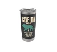 Cave Lion Facts Ice Age Size Comparison Chart Stainless Steel Insulated Tumbler