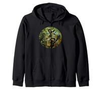 Cave Man Cave Women Neanderthal Ape Man Souvenir Zip Hoodie