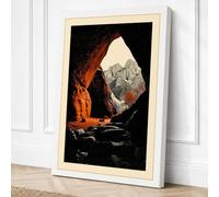 Cave Outlook Landscape Canvas Wall Art Print 30x20 Inch