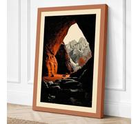 Cave Outlook Landscape Canvas Wall Art Print 30x20 Inch