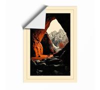 Cave Outlook Landscape Unframed Wall Art Print A2 (59.4×42cm), Wall Decor for Living Room, Bedroom, Office & Home, Art Gift