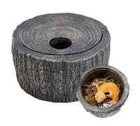 Cave 'Reptile Habitat - Cave of the Lizard Crucible in Bearded Dragon Resin, Decorative Fence | Turtle Terrarium Pet Home Office Breeders Family Accessory Habitat na