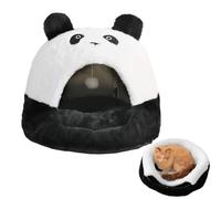 Cave Shaped Cat Bed, Panda Design Puppy House, Cat Bed - for Puppies Kittens Winter Warm Indoor Outdoor Bed for Rabbits