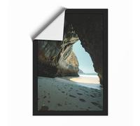Cave to Shoreline Coastal Unframed Wall Art Print A4 (29.7×21cm), Wall Decor for Living Room, Bedroom, Office & Home, Art Gift