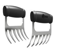 Cave Tools Metal Meat Claws for Shredding Pulled Pork, Chicken, Turkey, and Beef- Handling & Carving Food - Barbecue Grill Accessories for Smoker, or Slow Cooker - Knuckle Grip