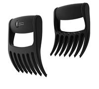 Cave Tools Talon-Tipped Meat Claws for Shredding Pulled Pork, Chicken, Turkey, and Beef- Handling & Carving Food - Barbecue Grill Accessories for Smoker, or Slow Cooker - Black Metal Grip