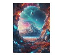Cave with A Cosmic View Themed Jigsaw Puzzle for Adults, 500 PCS
