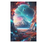 Cave with A Cosmic View Wooden Jigsaw Puzzle for Adults, 1000 PCS