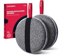 CAVEEM Exfoliating Body Scrubber, Shower Scrubber for Body, 2 Pack, Round