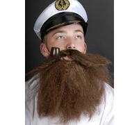 Caveman Fancy Dress Bushy Brown Fake Beard