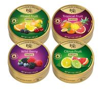 Cavendish & Harvey 4 x 200g/175g Sweet Drops, Tropical Fruit, Wild Berry, Citrus Fruit, Mixed Fruit Elegant Sweets for Connoisseurs