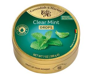 Cavendish & Harvey Clear Mint Drops Tin