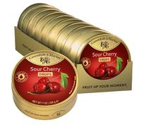 Cavendish & Harvey Travel Tin Sour Cherry Drops 200 g (Pack of 9)