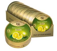Cavendish & Harvey Travel Tin Sour Lemon Drops 200 g (Pack of 9)
