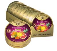 Cavendish & Harvey Travel Tin Tropical Fruit Drops 200 g (Pack of 9)