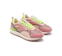 Cavendish Leather and Grid Sneakers, Nude, 6 UK