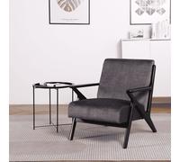 Cavera Armchair Modern Accent Chair Upholstered Seating Plush Foam Home Source Grey One Size