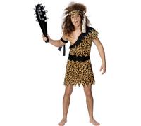 Cavewoman Caveman Prehistoric Ladies Mens Fancy Dress Costume Adults S-XL