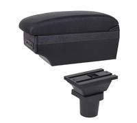 CAVINBDZ Armrest Storage Box Armrest Arm Rest Box For Toyota For Yaris For Vitz Hatchback 1998 1999 2000 2001 2002 2011 Centre Console Storage Box USB (E1 Black Line)