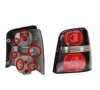 CAVINBDZ Auto Parts Tail Light Signal Lamp For VW For Touran 2011 2012 2013 2014 2015 Taillight Cover Car Housing Without Bulbs Car Rear Light(D)