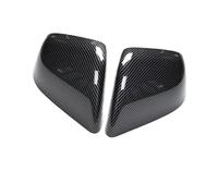 CAVINBDZ Car Rearview Mirror Cover Bright/Matte Carbon Fiber Rear View Mirror Decorative Shell Exterior Accessories For Tesla For Model Y 2017-2022 (For model Y-A2)