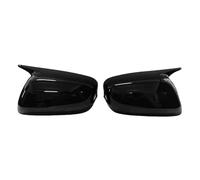 CAVINBDZ For Jazz For FIT GE GE6 GE8 2008-2013 Side Mirrors Cover Rear View Mirror Caps Car Door Side Rearview Wing Mirror Cover Add-on (Not Ligh Black)
