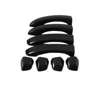 CAVINBDZ for MG for ZS 2017 2018 2019 2020 2021 2022 Car Exterior Side Door Handle Cover Trims Sticker (Carbon Texture)