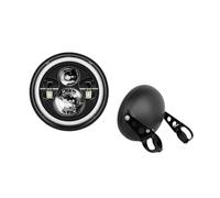 CAVINBDZ For Victory 7inch LED Motorcycle Headlight Universal 7.5" Round Head Lamp(A Set)