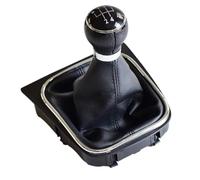 CAVINBDZ for VW for Golf 6 VI MK6 for Jetta 5 for Golf 5 V MK5 Car Shift Gear Knobs Covered Leather Knob with Gaitor(5Speed-Boot)