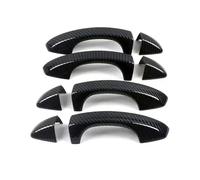 CAVINBDZ for VW for Golf 7 MK7 MK7.5 2014-2019 Car Exterior Door Handle Moulding Cover Trim Sticker (Normal Carbon)
