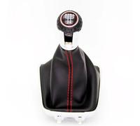 CAVINBDZ for VW for Golf Plus 2005 2006 2007 2008 2009 2010 2011 2012 2013 2014 5/6 Speed Car Gear Stick Shift Knob Leather Boot(5 Speed)