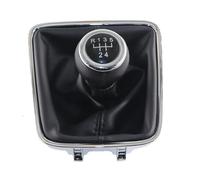 CAVINBDZ for VW for Golf Plus 2005 2006-2014 5/6 Speed Car Manual Gear Shift Knob with Black Boot Cover Gaitor Collar(5 Speed Set)