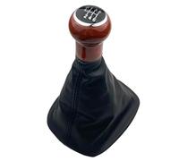 CAVINBDZ for VW for Passat B5 B5.5 1997 1998 1999 2000 2001 2002 2003 2004 2005 5/6 Speed Car Gear Shift Knob PU Leather Boot Case(6 Speed Black B)