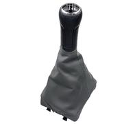 CAVINBDZ for VW for Polo 9N 9N2 9N3 2001 2002 2003 2004 2005 2006 2007 2008 2009 Car Gear Shift Knob Lever Shifter Gaiter Boot Cover(6 Speed Black Grey)