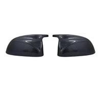 CAVINBDZ Suitable For Replacing The Rearview Mirror Housing For B&MW X3 X4 X5 G01 G02 G05 With Carbon Fiber Pattern Horns (Dark Grey)