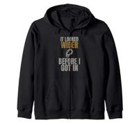 Caving - It Looked Wider Before I Got - Speleology Zip Hoodie