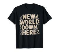 Caving Spelunker Who Discovers New Worlds Underground Caves T-Shirt