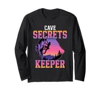 Caving Spelunking Cave Explorer Cave Secrets Keeper Long Sleeve T-Shirt