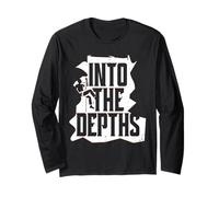 Caving Spelunking Cave Explorer Into The Depths Long Sleeve T-Shirt