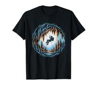 Caving Underground River Cave Passage Water Reflection T-Shirt